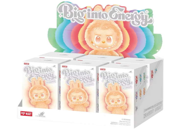 POP MART V3 THE MONSTERS LABUBU "BIG INTO ENERGY" SERIES - VINYL PLUSH PENDANT SEALED CASE
