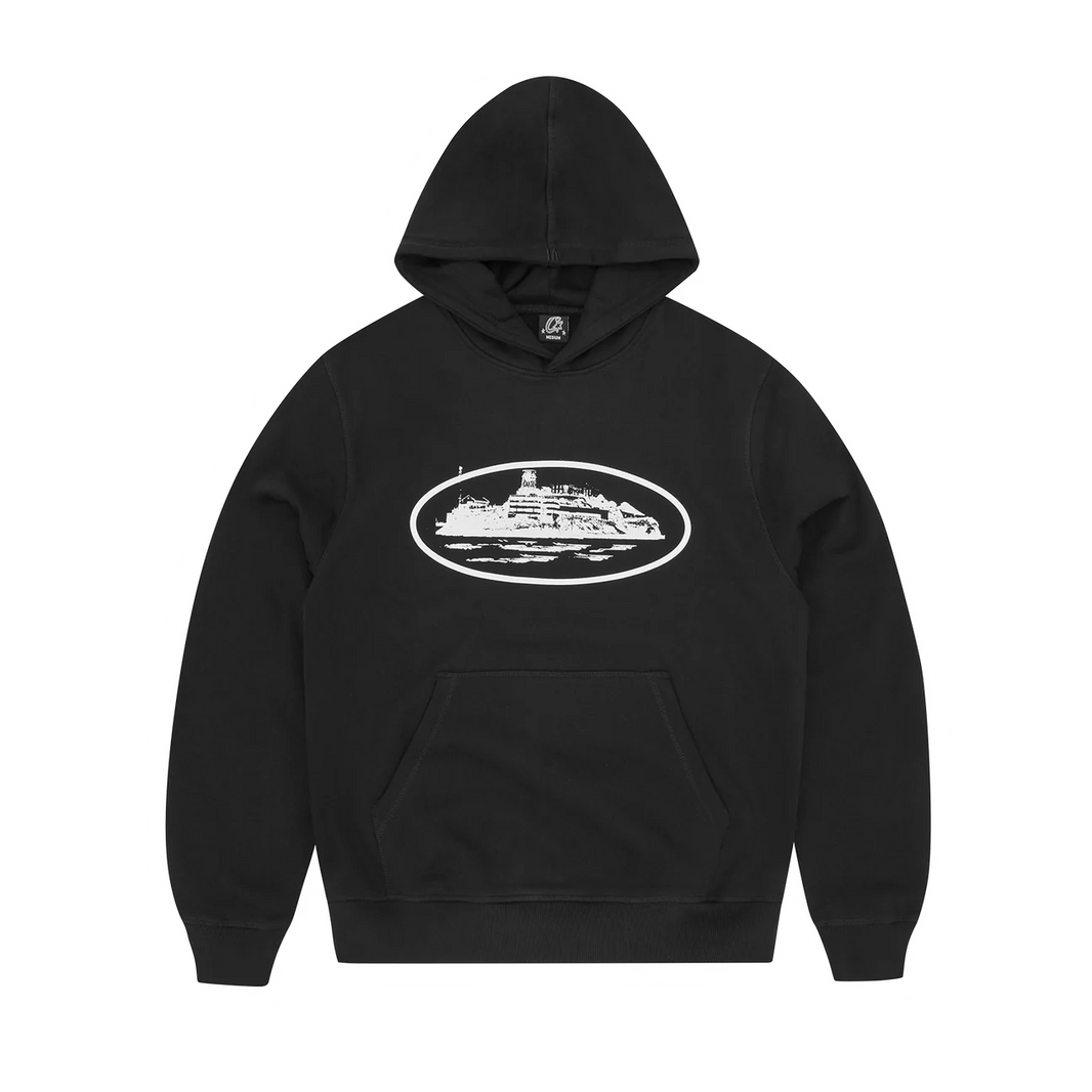 CORTEIZ ALCATRAZ HOODIE - BLACK