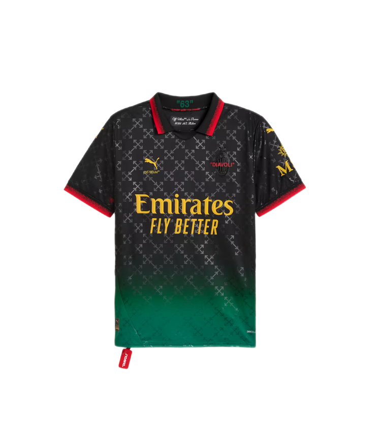 BLACK JERSEY PUMA X AC MILAN X OFF-WHITE™ 2024/25
