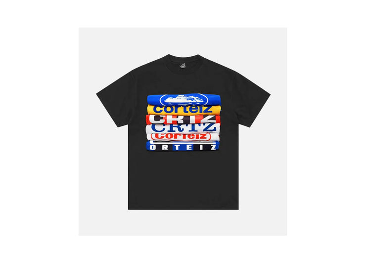 CORTEIZ RTW STACK T-SHIRT - BLACK