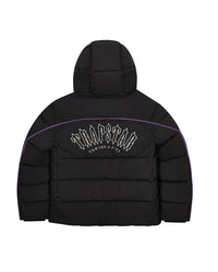 TRAPSTAR IRONGATE ARCH PIPPING PUFFER - BLACK/PURPLE