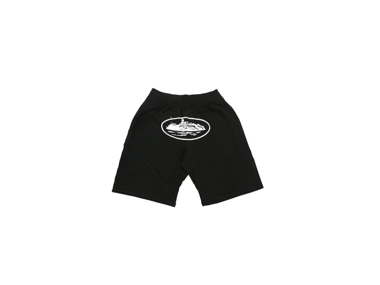 CORTEIZ OG ALCATRAZ SHORTS - BLACK/WHITE